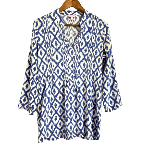 Lilly Pulitzer Sarasota Tunic For Women - Scalloped Pleated Pullover Top For Day To Night - View #11